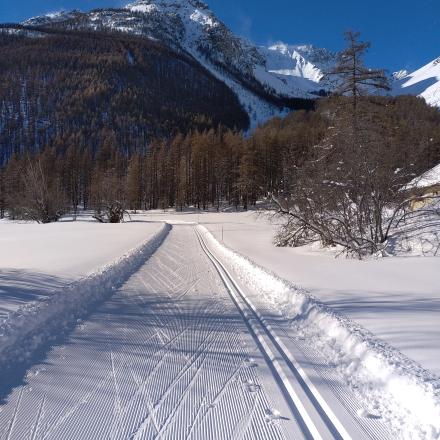 tracé ski de fond Serre Chevalier
